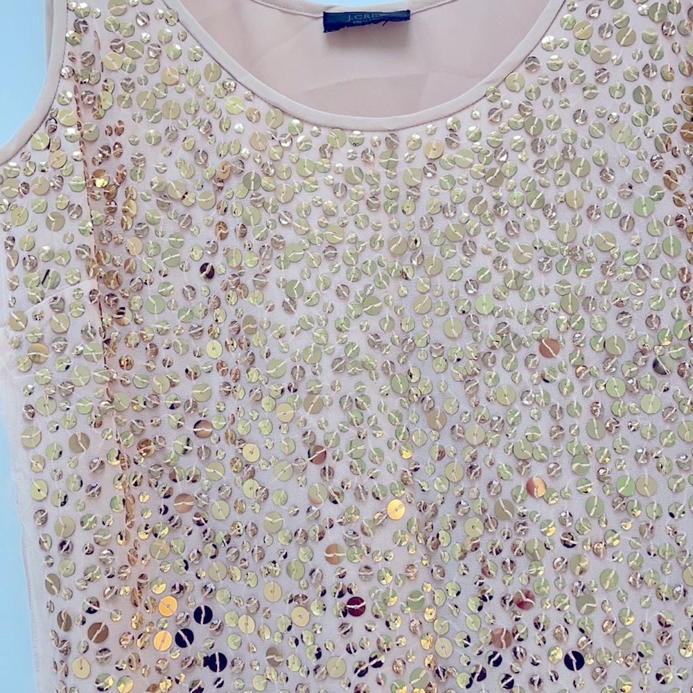 Jcrew gold sequin tank - Picture 3 of 4